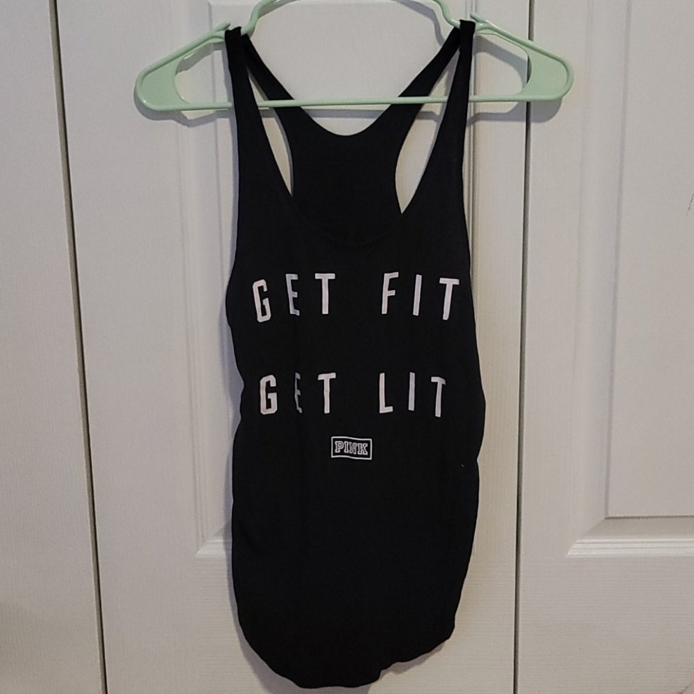 vs pink gym tank